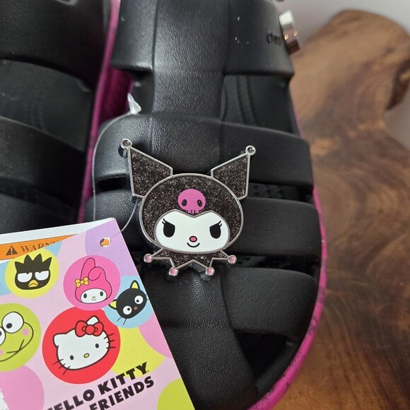 Crocs x Hello Kitty Platform Stomp Sandals Womens 9 Mens 7 Melody Kuromi Black - Picture 5 of 15